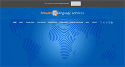 Desktop Screenshot of brownslanguageservices.co.uk